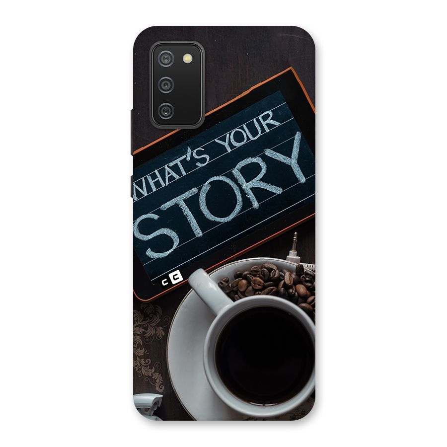 Whats Your Story Back Case for Galaxy M02s