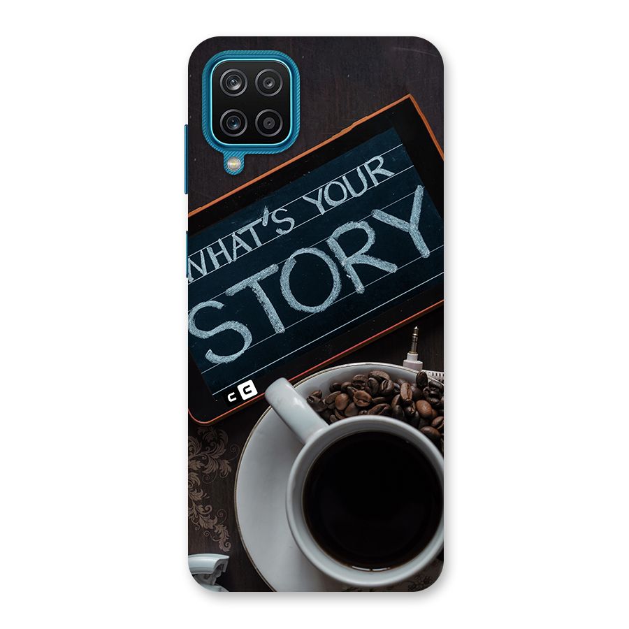 Whats Your Story Back Case for Galaxy M12