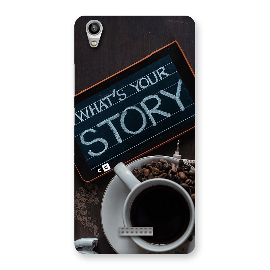 Whats Your Story Back Case for Lava Pixel V1