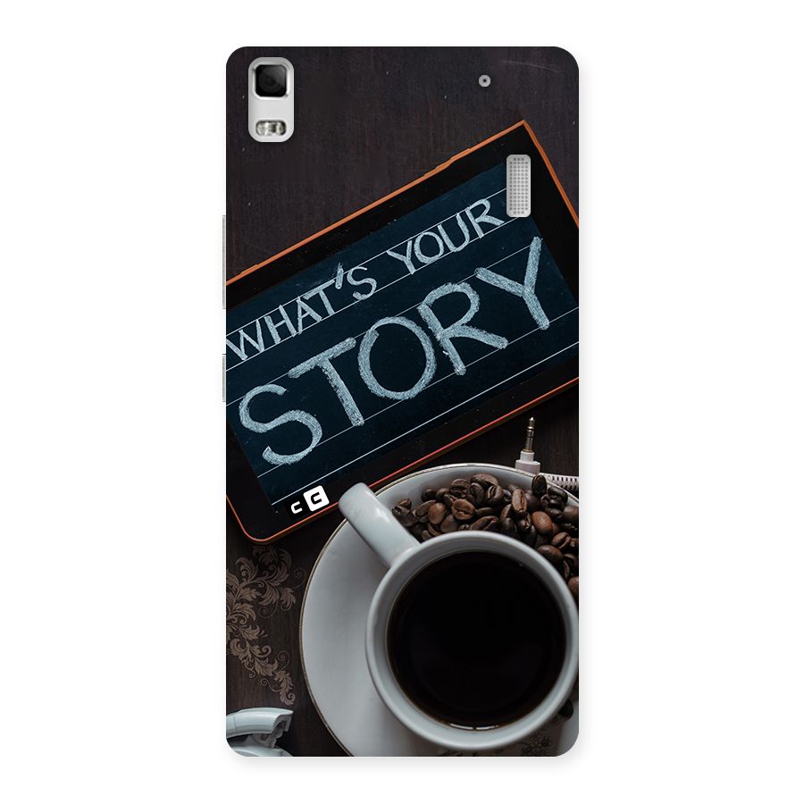 Whats Your Story Back Case for Lenovo K3 Note