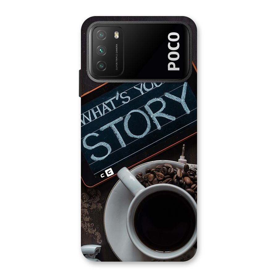 Whats Your Story Back Case for Poco M3