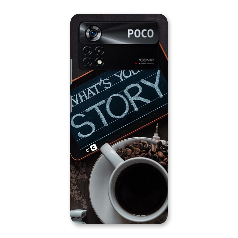 Whats Your Story Back Case for Poco X4 Pro 5G