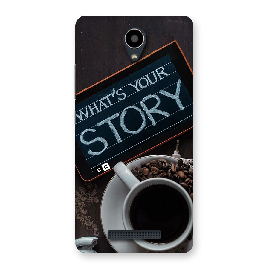 Whats Your Story Back Case for Redmi Note 2