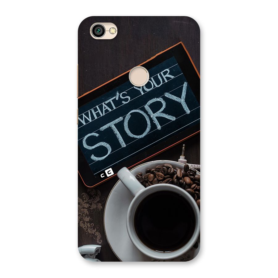 Whats Your Story Back Case for Redmi Y1 2017