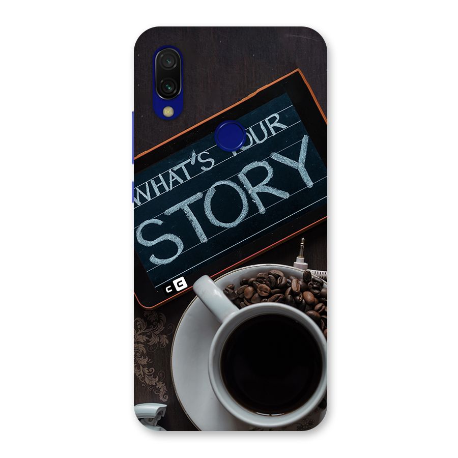 Whats Your Story Back Case for Redmi Y3