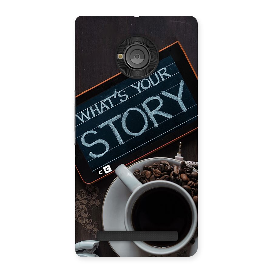 Whats Your Story Back Case for Yunique