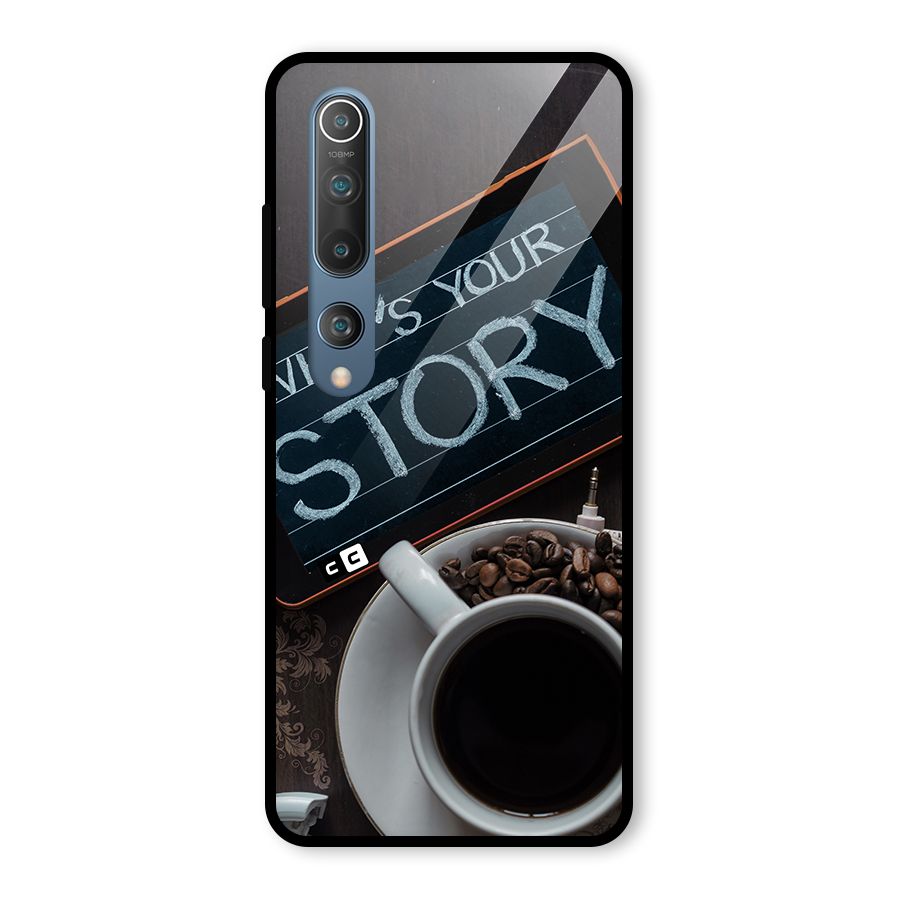 Whats Your Story Glass Back Case for Mi 10