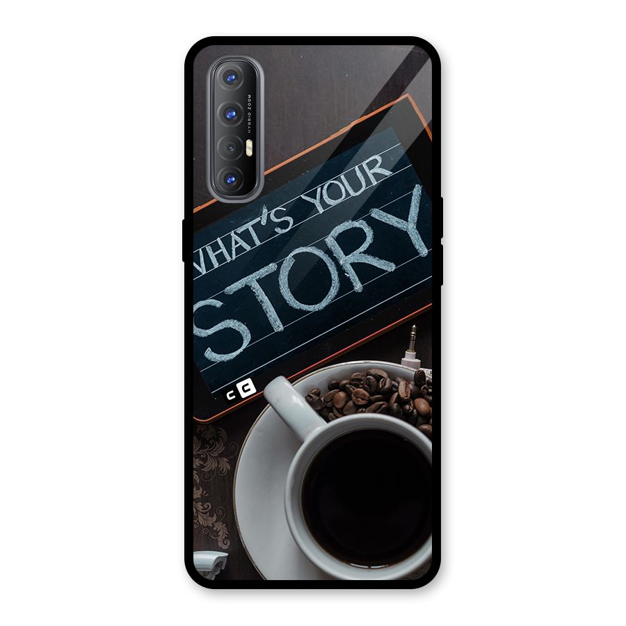 Whats Your Story Glass Back Case for Oppo Reno3 Pro