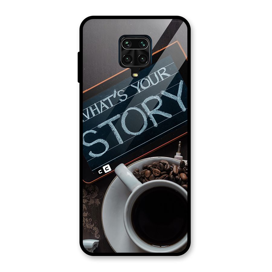 Whats Your Story Glass Back Case for Poco M2 Pro