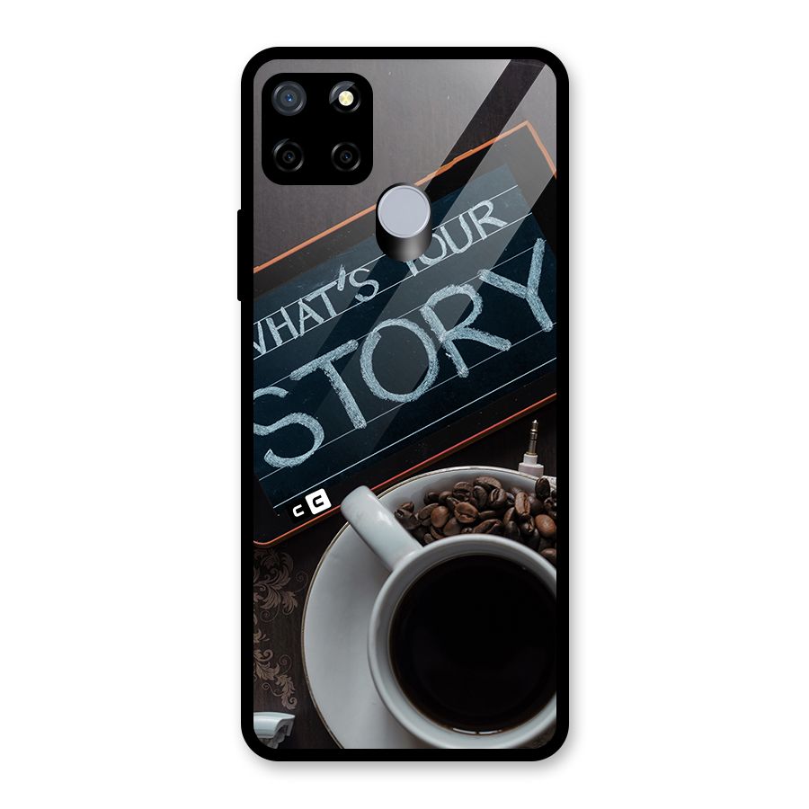 Whats Your Story Glass Back Case for Realme C12