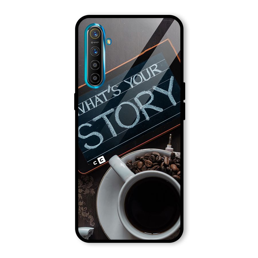 Whats Your Story Glass Back Case for Realme XT