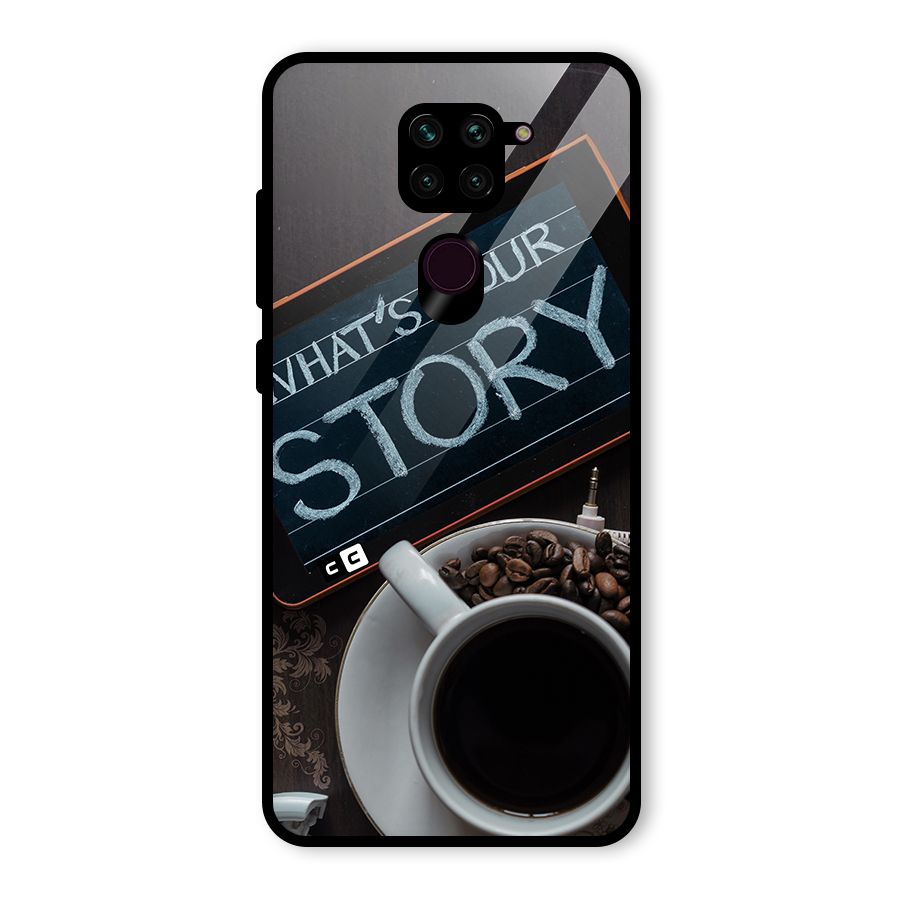 Whats Your Story Glass Back Case for Redmi Note 9