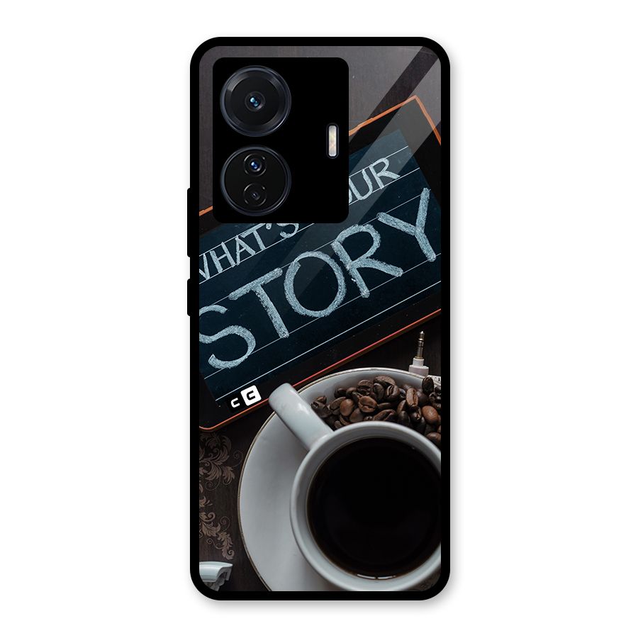 Whats Your Story Glass Back Case for Vivo T1 Pro