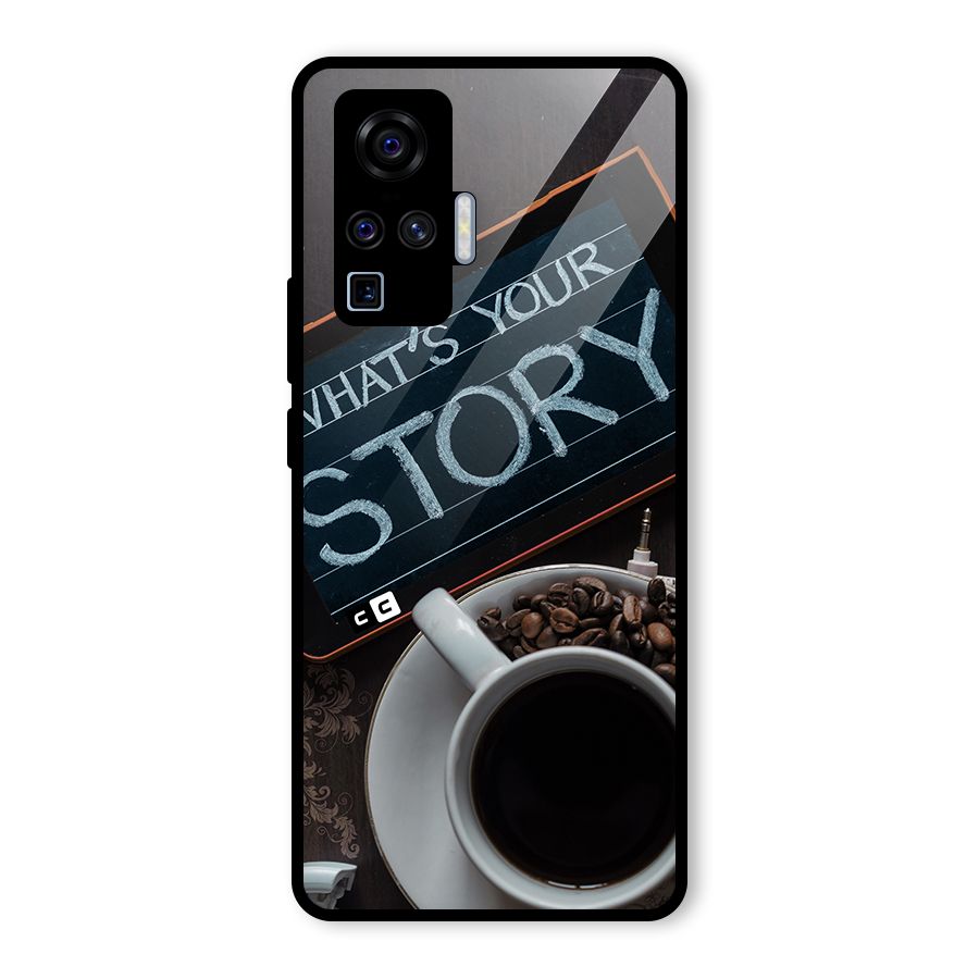 Whats Your Story Glass Back Case for Vivo X50 Pro