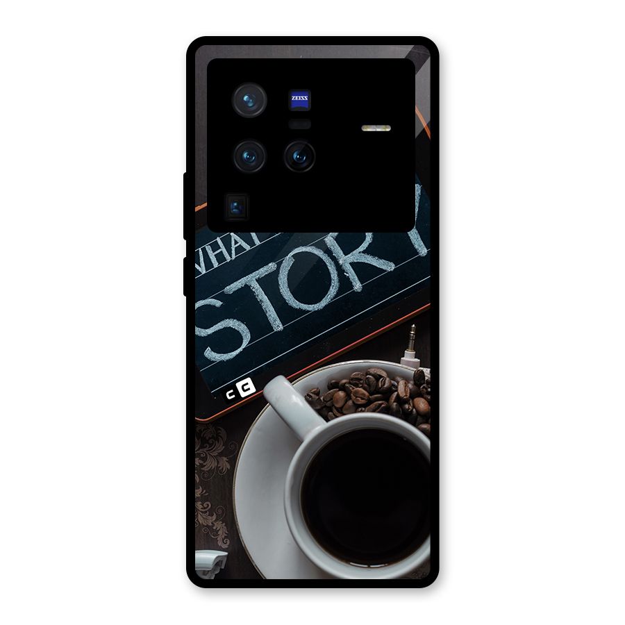 Whats Your Story Glass Back Case for Vivo X80 Pro