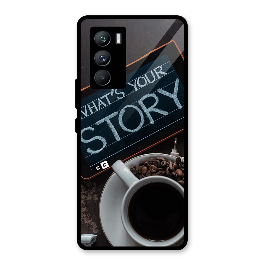 Whats Your Story Glass Back Case for Vivo iQOO 9 SE