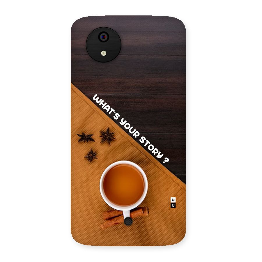 Whats Your Tea Story Back Case for Canvas A1  AQ4501