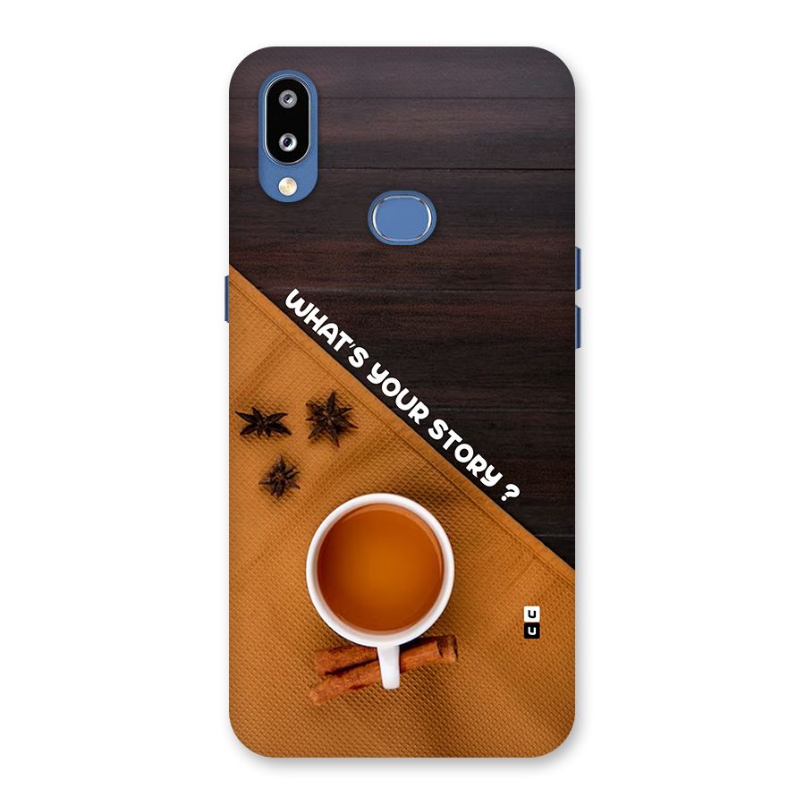 Whats Your Tea Story Back Case for Galaxy M01s