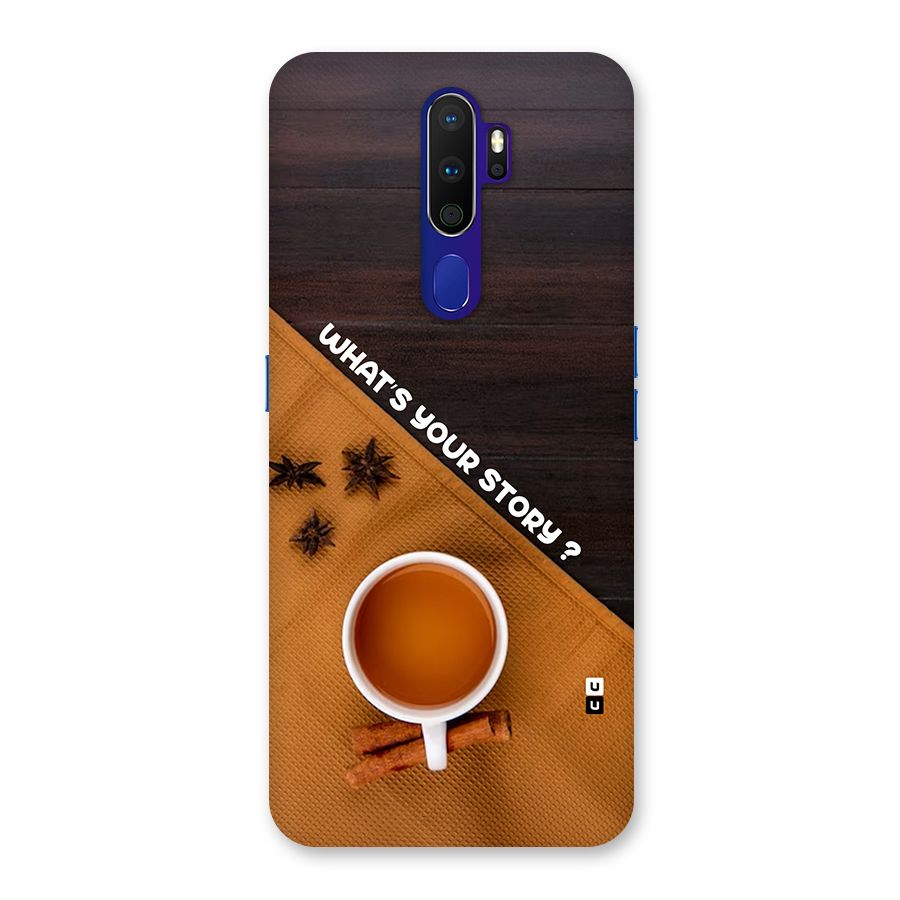 Whats Your Tea Story Back Case for Oppo A9 (2020)