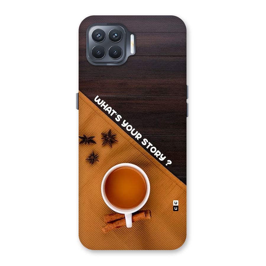 Whats Your Tea Story Back Case for Oppo F17 Pro