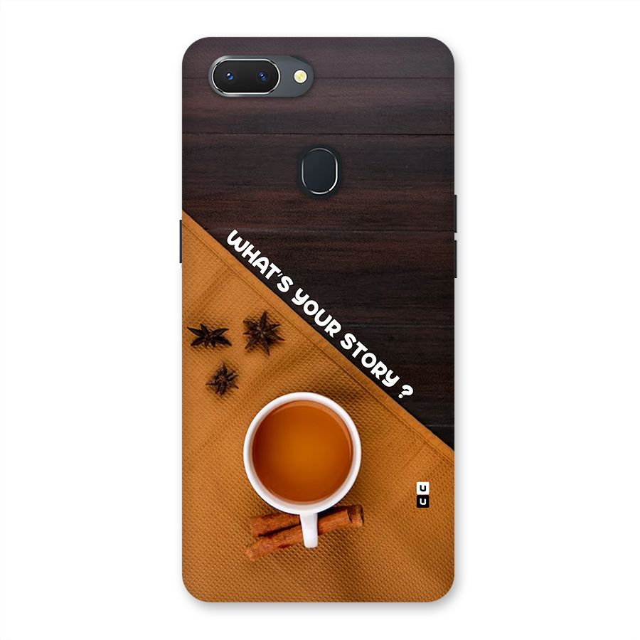 Whats Your Tea Story Back Case for Realme 2
