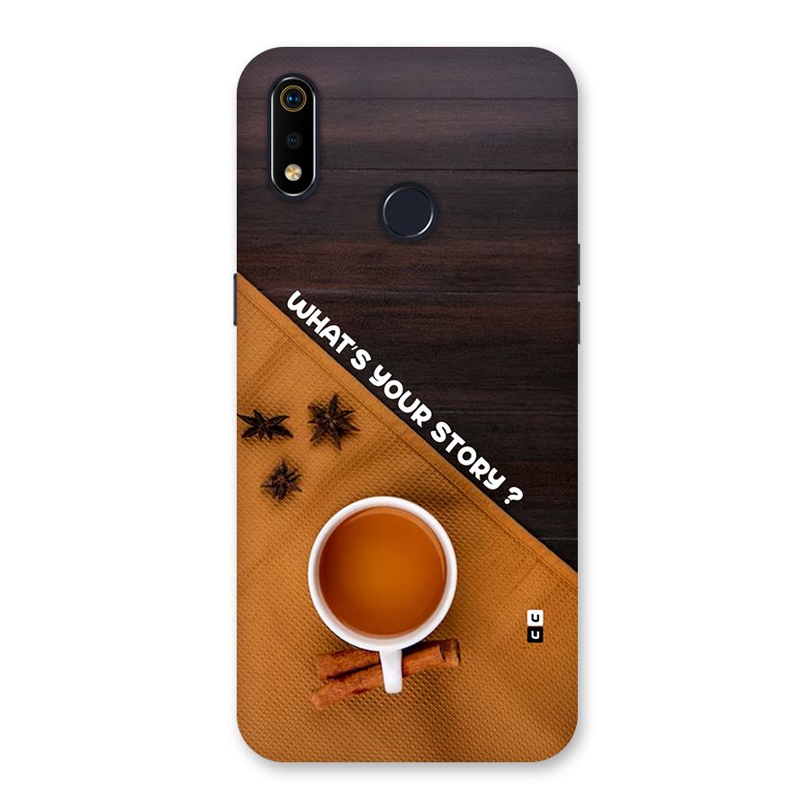 Whats Your Tea Story Back Case for Realme 3i