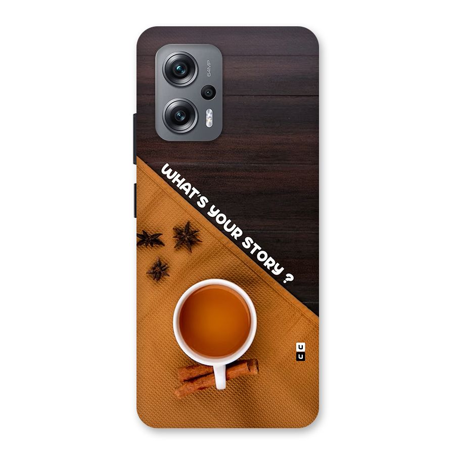 Whats Your Tea Story Back Case for Redmi K50i