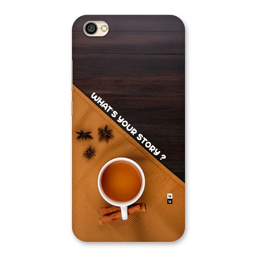Whats Your Tea Story Back Case for Redmi Y1 Lite