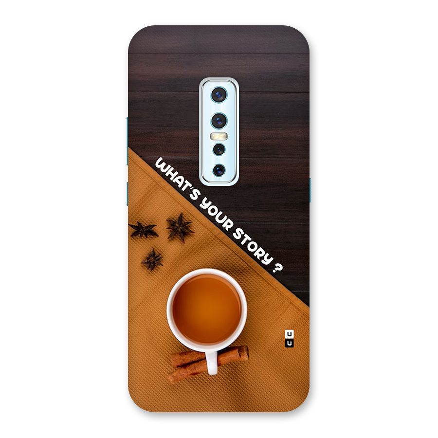 Whats Your Tea Story Back Case for Vivo V17 Pro