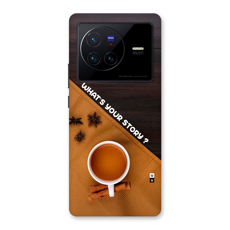Whats Your Tea Story Back Case for Vivo X80