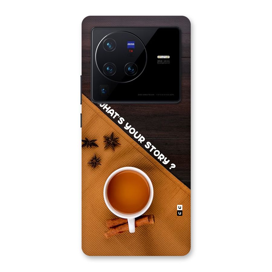 Whats Your Tea Story Back Case for Vivo X80 Pro
