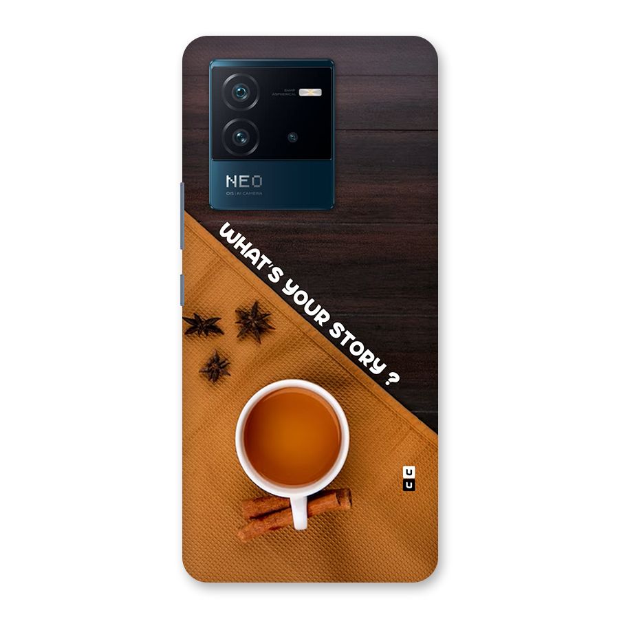 Whats Your Tea Story Back Case for Vivo iQOO Neo 6 5G