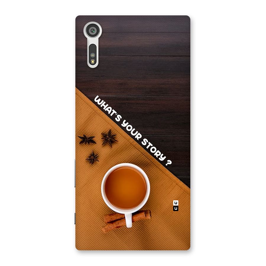 Whats Your Tea Story Back Case for Xperia XZ