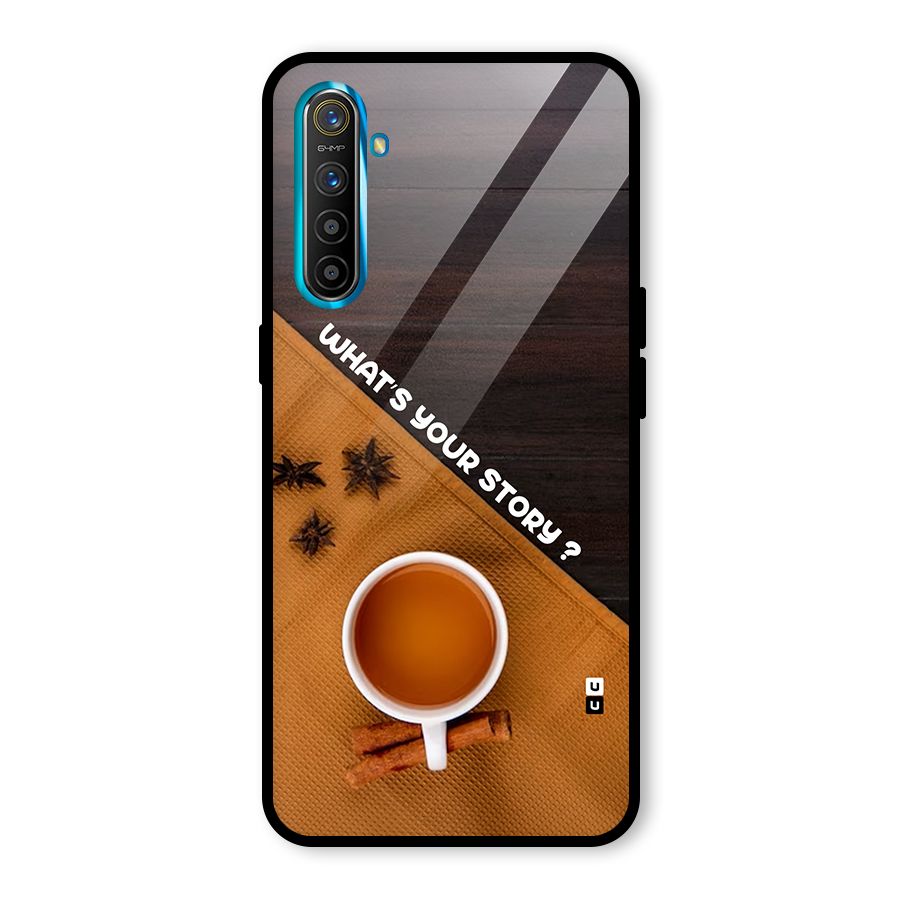 Whats Your Tea Story Glass Back Case for Realme XT