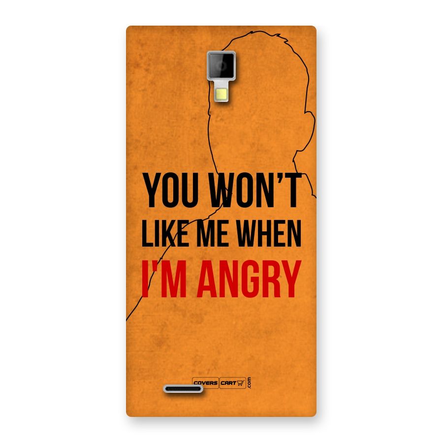 When I M Angry Back Case for Micromax Canvas Xpress A99