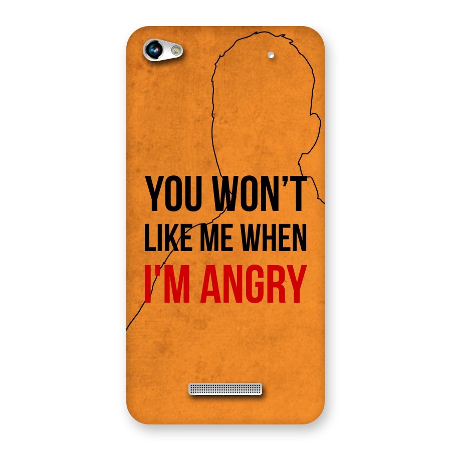 When I M Angry Back Case for Micromax Hue 2
