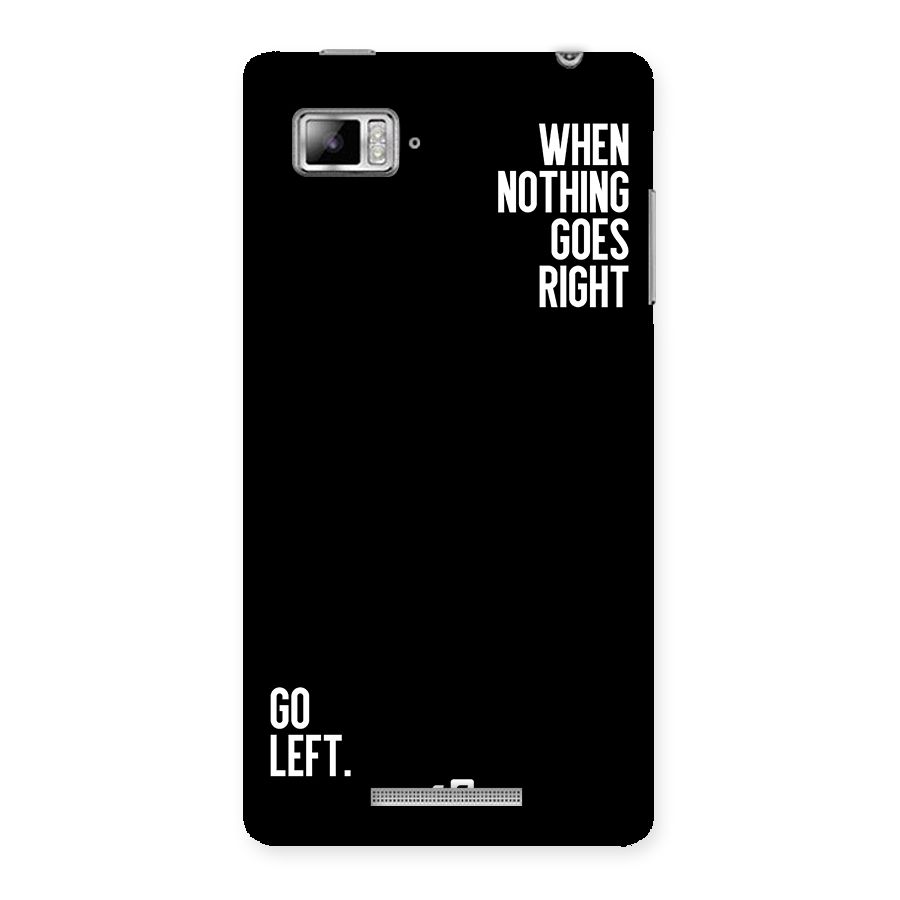 When Nothing Goes Right Back Case for Lenovo Vibe Z K910