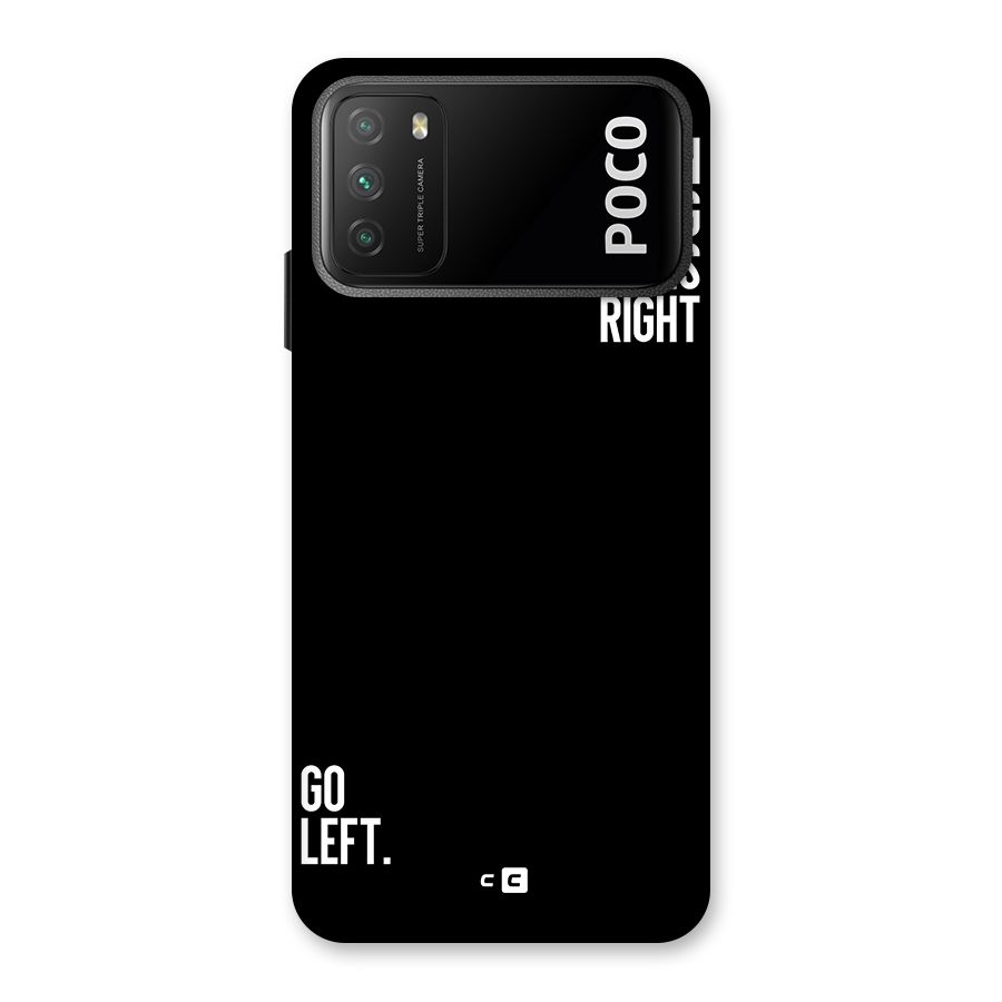 When Nothing Goes Right Back Case for Poco M3