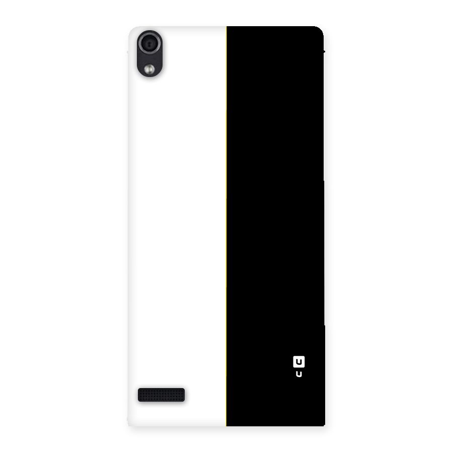 White Black Super Minimalistic Back Case for Ascend P6