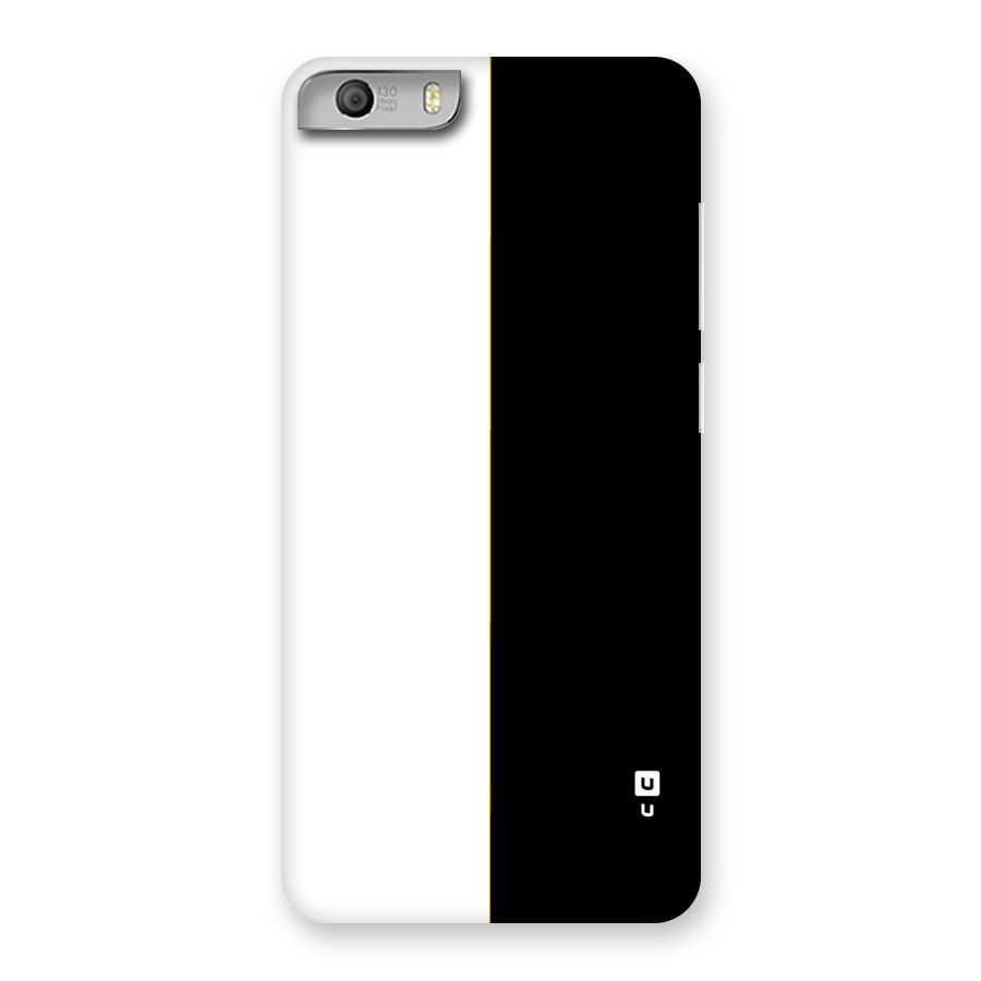 White Black Super Minimalistic Back Case for Canvas Knight 2