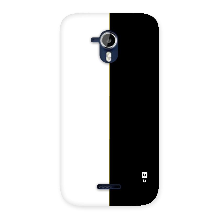 White Black Super Minimalistic Back Case for Canvas Magnus A117