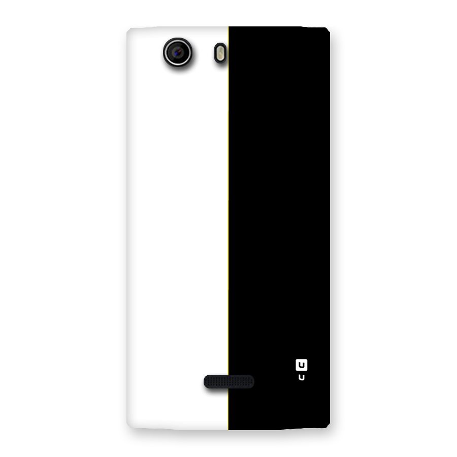 White Black Super Minimalistic Back Case for Canvas Nitro 2 E311