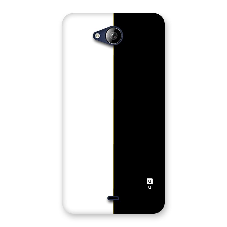 White Black Super Minimalistic Back Case for Canvas Play Q355