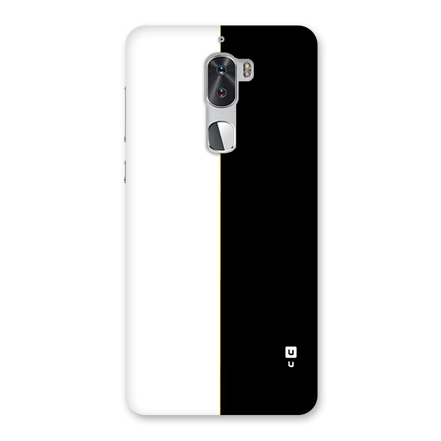 White Black Super Minimalistic Back Case for Coolpad Cool 1