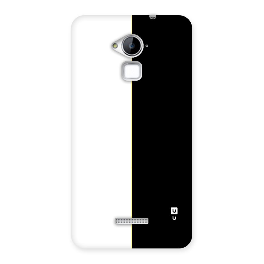 White Black Super Minimalistic Back Case for Coolpad Note 3