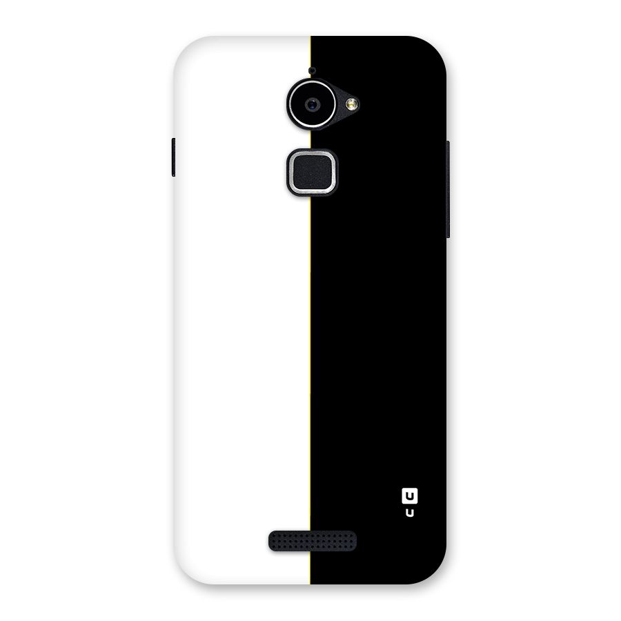 White Black Super Minimalistic Back Case for Coolpad Note 3 Lite