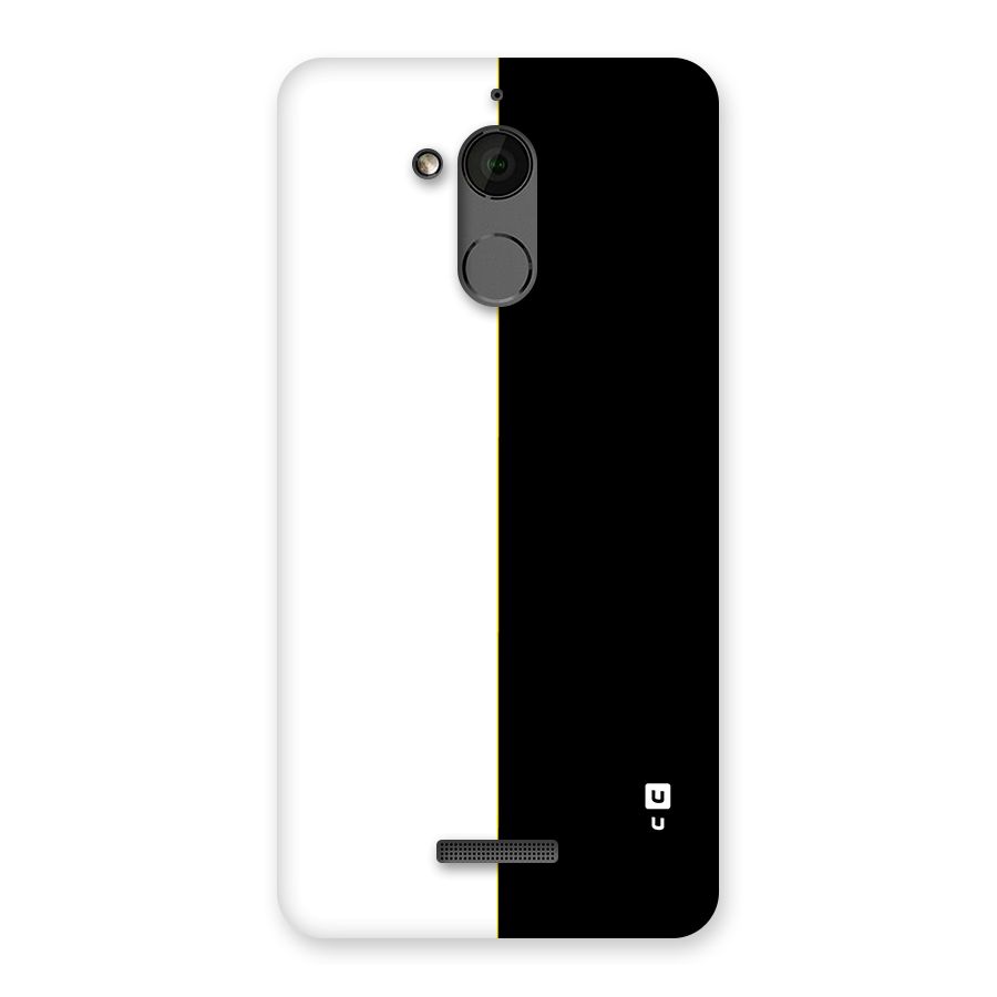 White Black Super Minimalistic Back Case for Coolpad Note 5