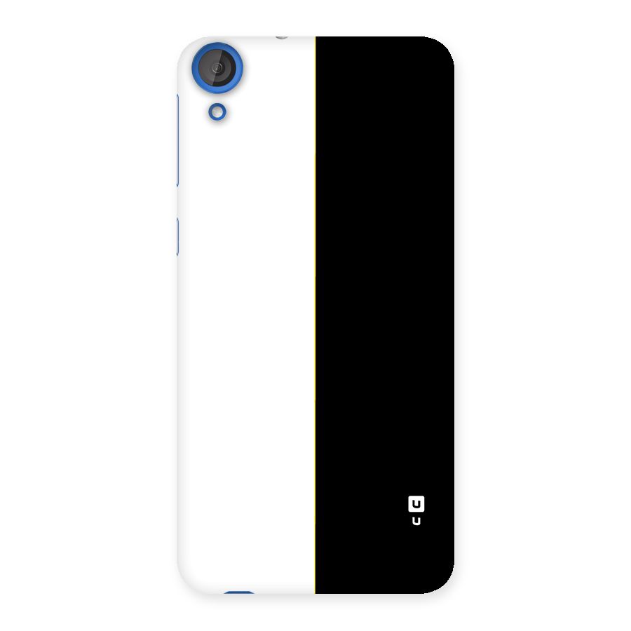 White Black Super Minimalistic Back Case for Desire 820