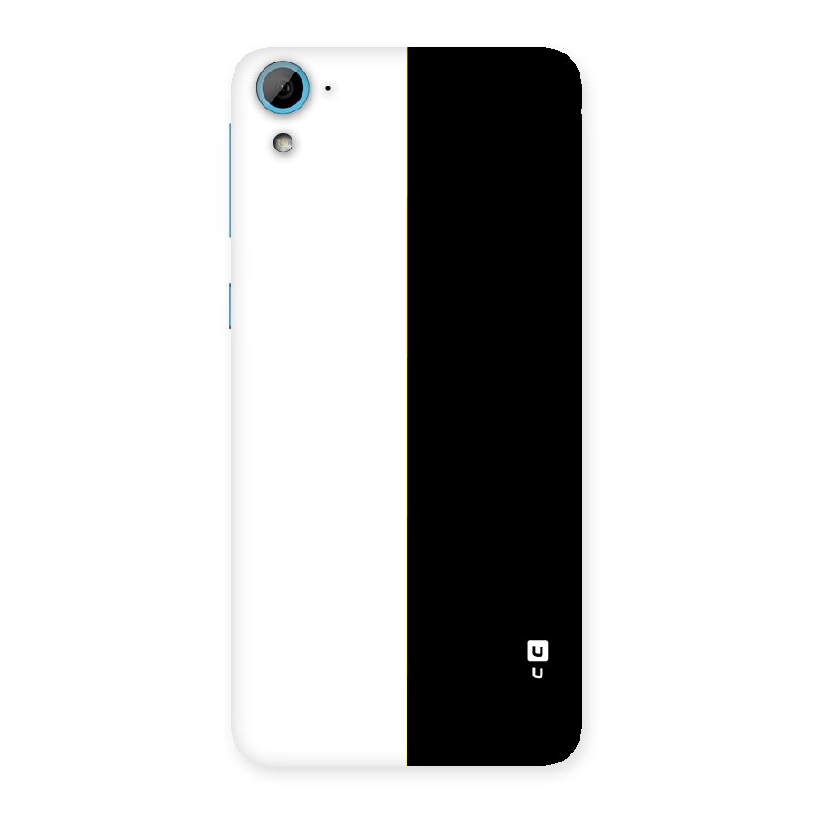 White Black Super Minimalistic Back Case for Desire 826