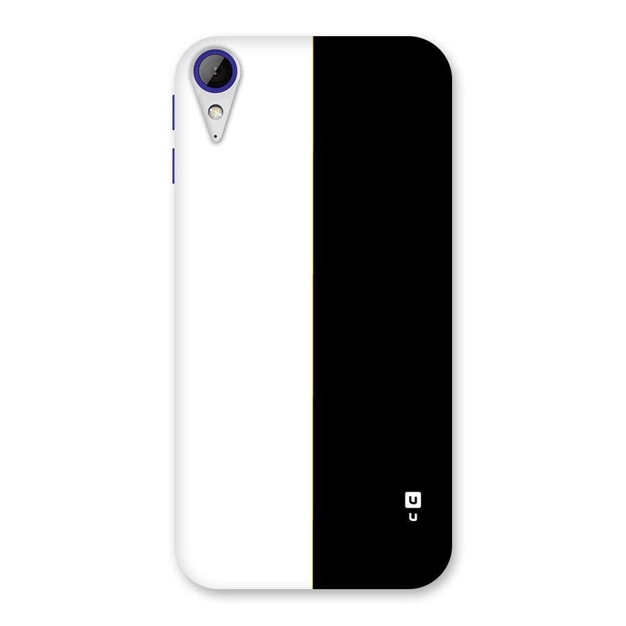 White Black Super Minimalistic Back Case for Desire 830